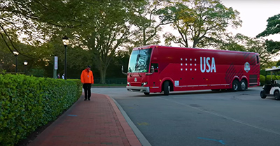 Photo: Graphics on side of bus