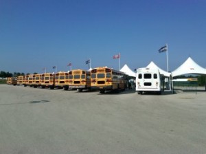 Photo: Buses at sporting events